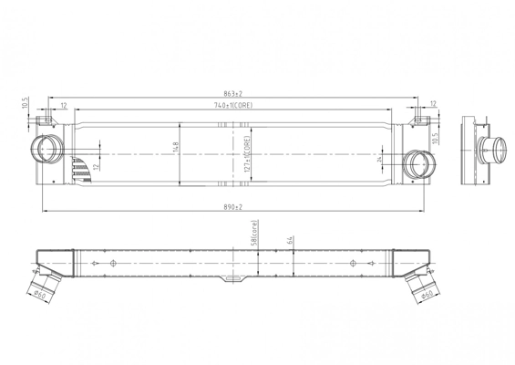 Radiador de aire de admisión Fiat Ducato III furgoneta (250) (2006 - 2026) precio, desde 79,41 EUR