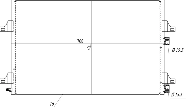 Aire acondicionado capacitor Renault Espace IV monovolumen (JK0) (2002 - 2026) precio, desde 108,93 USD