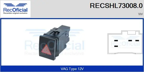 Comprar Botón de emergencia Volkswagen Polo V 6R1, 6C1 a bajo precio
