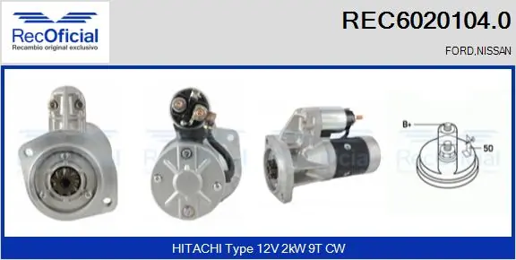 Motor de arranque para Nissan Pathfinder R50