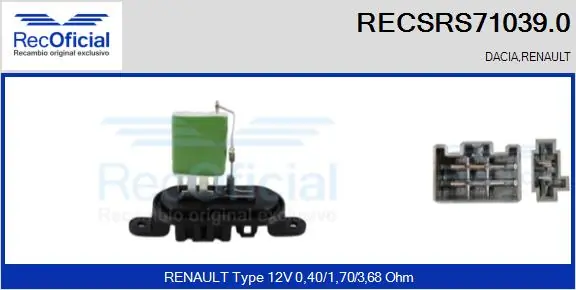 RECSRS710390 Recoficial