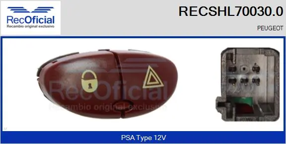 Comprar Botón de emergencia Peugeot 206  2E, K a bajo precio