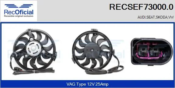 Ventilador del motor para Volkswagen Passat 3B3