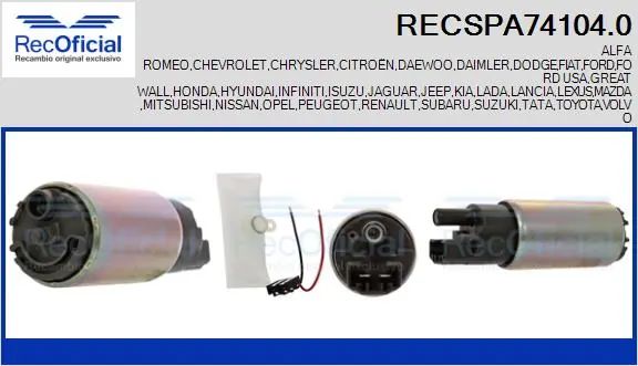 RECSPA741040 Recoficial