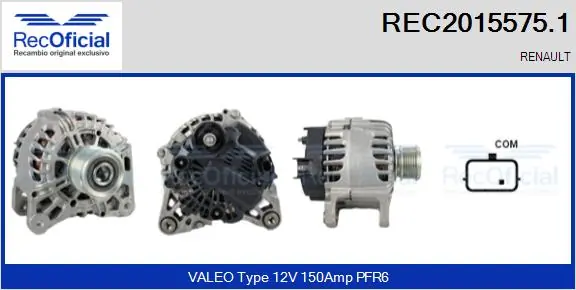 Generador DUSTER II SUV (2017-2026) original desde 215,67 €