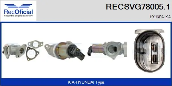 Válvula de regulación de gases KIA Carens  desde 93,05 €