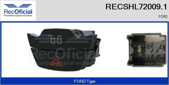 Comprar Botón de emergencia Ford Fiesta VI CB1 a bajo precio