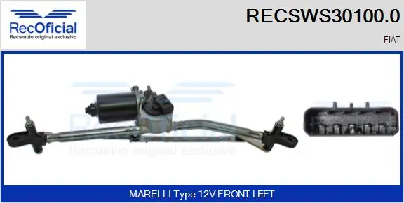 Comprar Trapezio del limpiaparabrisas Fiat Punto  176L a bajo precio