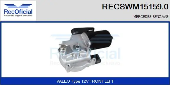 Comprar Motor del limpiaparabrisas Volkswagen Crafter  2E, 2EE, 2EK a bajo precio