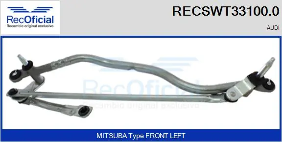 Comprar Trapezio del limpiaparabrisas Audi A5  8TA a bajo precio