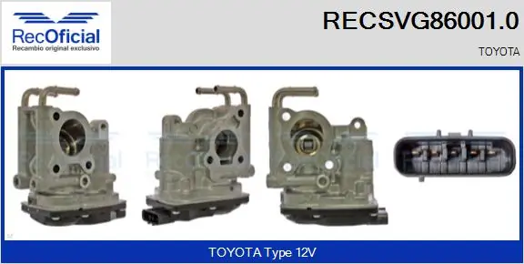 Válvula, AGR Toyota Auris E15