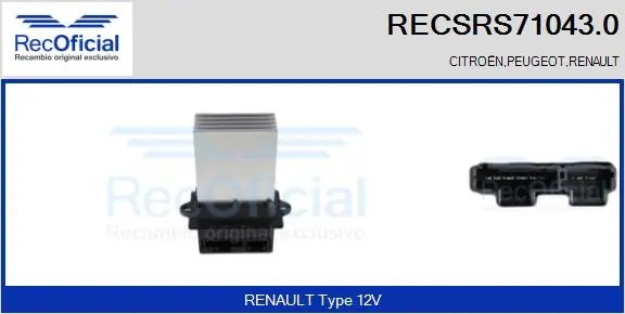 RECSRS710430 Recoficial