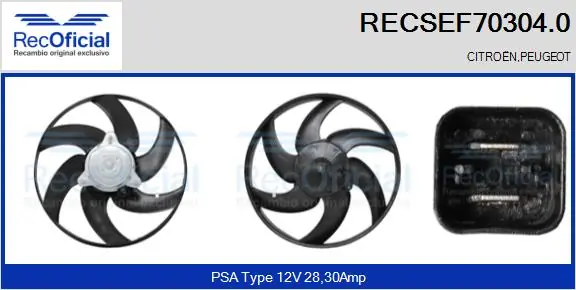 Comprar Ventilador eléctrico de refrigeración completo (motor y hélice) Peugeot 306 7A a bajo precio