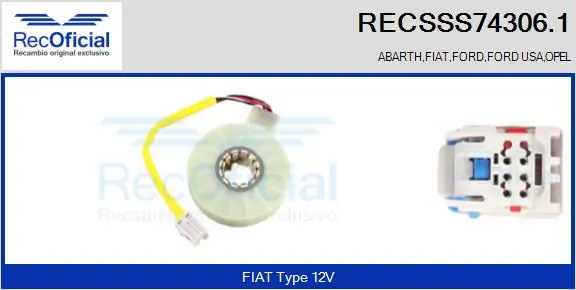 Comprar Sensor de ángulo de giro del volante Fiat Punto  199 a bajo precio