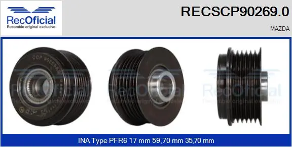 Comprar Polea del alternador Mazda CX-7  ER a bajo precio