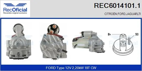Arrancador para Ford Transit  (V184/5)