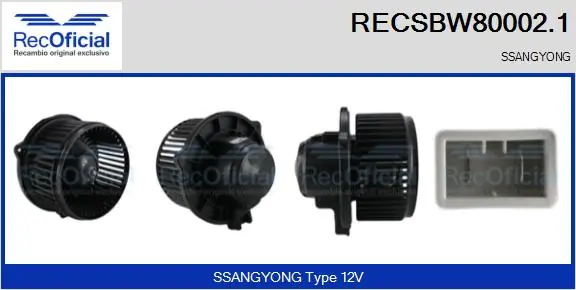 Ventilador de habitáculo SsangYong Rexton  (2002-2006)
