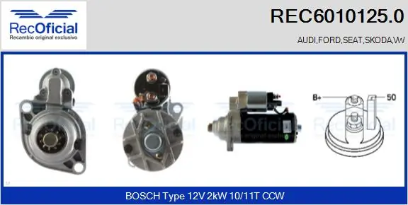 Comprar Motor de arranque Seat Ibiza IV 6J5, 6P1 a bajo precio