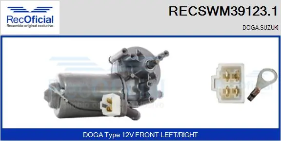 Comprar Motor del limpiaparabrisas Suzuki Vitara  ETJA a bajo precio