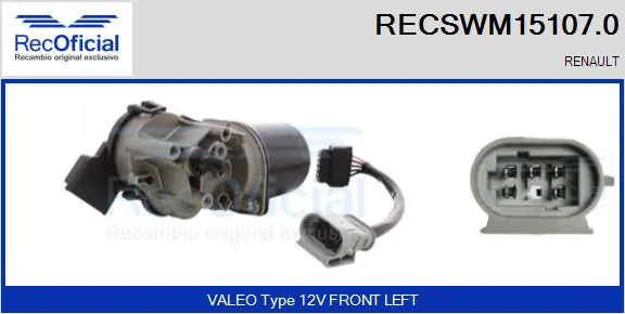 Comprar Motor del limpiaparabrisas Renault Clio  LB0, LB1, LB2 a bajo precio