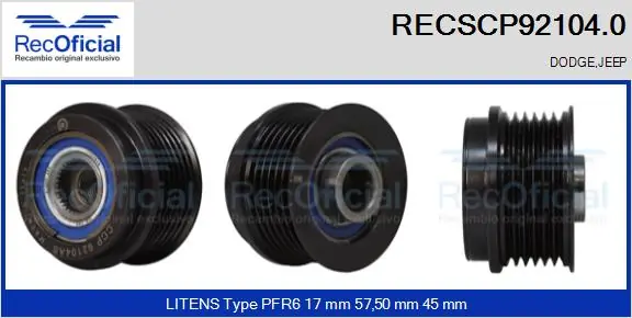 RECSCP921040 Recoficial