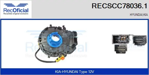 Comprar Anillo de contacto del volante KIA Carens   a bajo precio