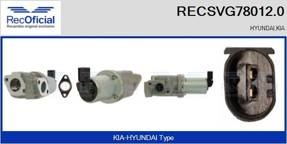 Comprar Válvula EGR de recirculación de gases KIA Cerato  LD a bajo precio