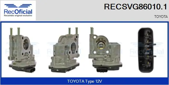 Comprar Válvula EGR de recirculación de gases Toyota Land Cruiser  J150 a bajo precio