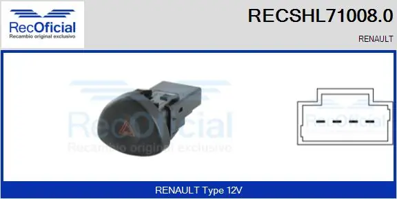 Comprar Botón de emergencia Renault Clio II SB0 a bajo precio