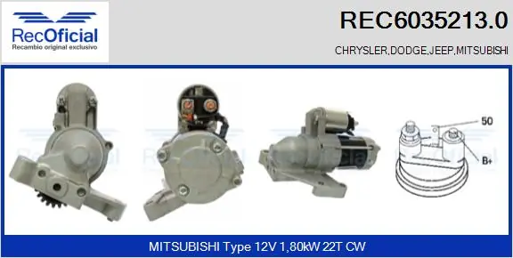 Comprar Motor de arranque Dodge Caliber  PM a bajo precio