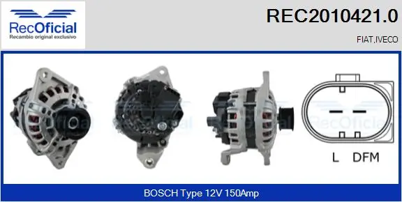 Alternador de coche Iveco Daily IV (2006-2011)