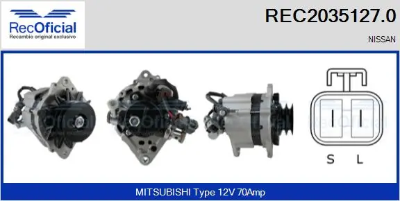 Comprar Alternador Nissan Patrol  Y60 a bajo precio