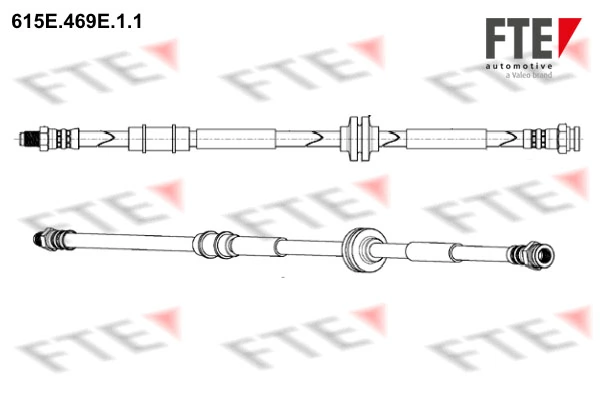 Latiguillos de freno delantero para Alfa Romeo 159 939