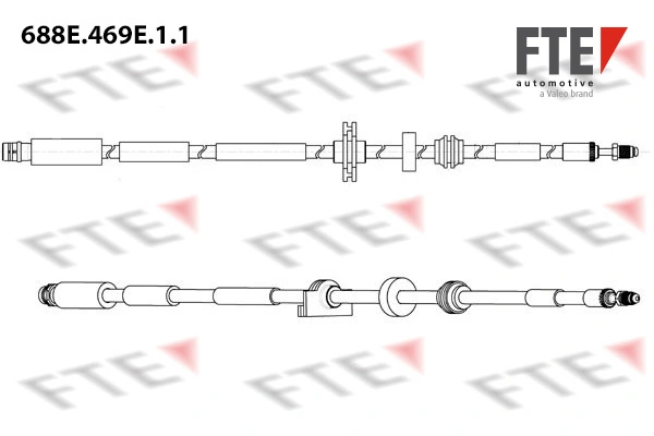 Tubo flexible de frenos delantero BMW 7  (F01, F02, F03, F04)