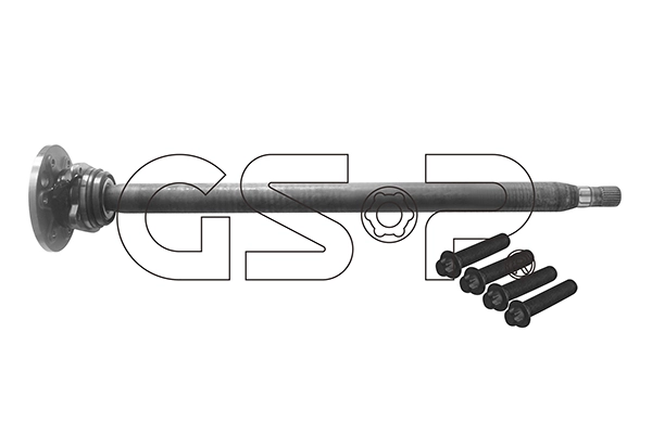 Árbol de transmisión trasero derecho GSP 9500004K