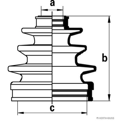 Fuelle semieje delantero exterior para Toyota Corolla (E8)