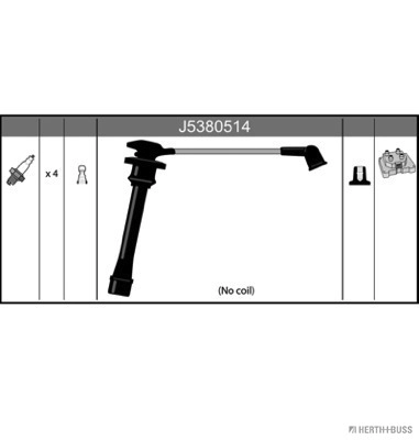 J5380514 Jakoparts Cables de alta tensión, juego