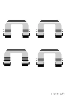 Juego de resortes de sujeción de pastillas de freno delanteras para KIA Cerato LD