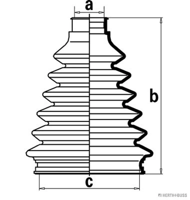 Fuelle semieje delantero exterior para Honda Jazz  (GD, GE)