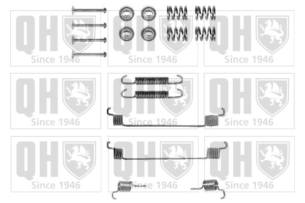 Kit de montaje de zapatas de freno traseras para Dacia Sandero I BS0, 1
