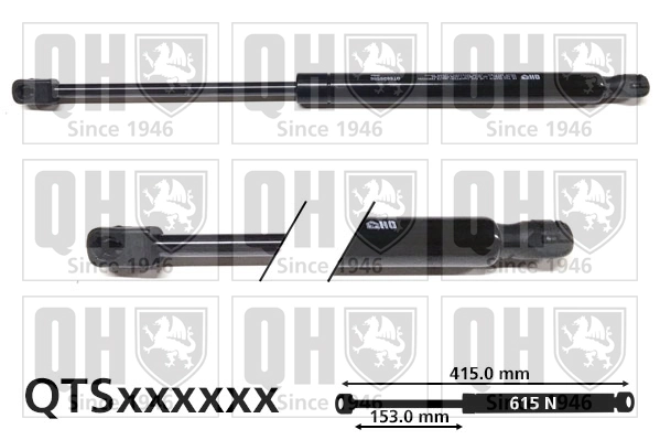 Muelle neumatico maletero para Opel CROSSLAND  (P17)
