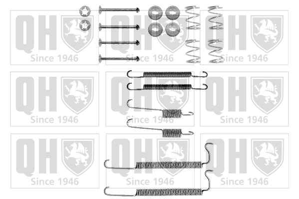 Juego de montaje, zapatas de freno traseras para Opel Corsa  (F08)