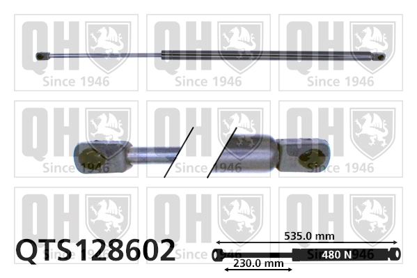 Amortiguador maletero 247519A1 Case