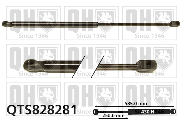 Muelle neumatico maletero para Renault Koleos  (HY0)
