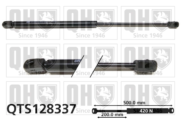 Muelle neumatico maletero Audi A2 