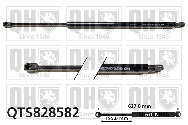 Muelle neumatico maletero para Volkswagen Tiguan  (BW2, BJ2)