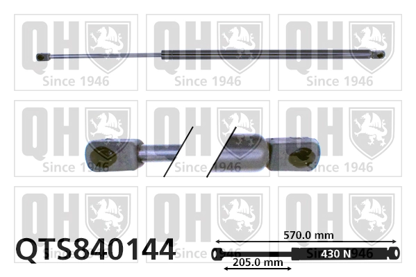 Muelle neumatico maletero para Opel Calibra (85)
