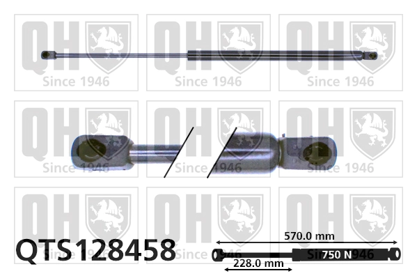 Comprar Amortiguador de la tapa del maletero Volkswagen Transporter  70E, 70L, 70M, 7DE, 7DL, 7DM a bajo precio