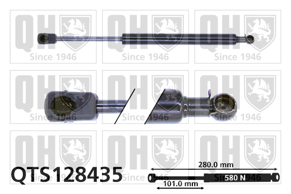 Muelle neumatico maletero para Audi 80  (8C2)