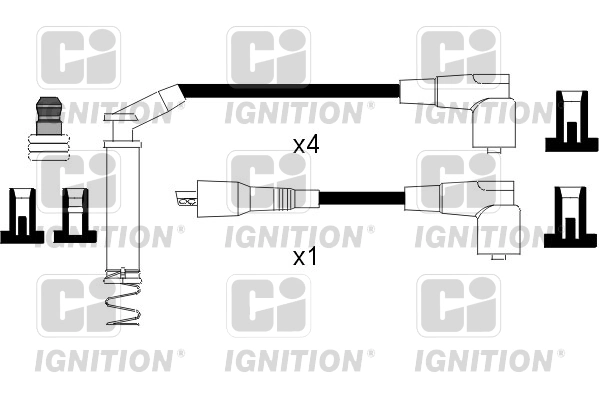 Cables de encendido para Opel Kadett  (35, 36, 45, 46)